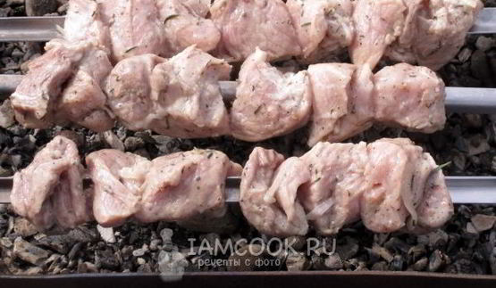 шашлык из свиного окорока
