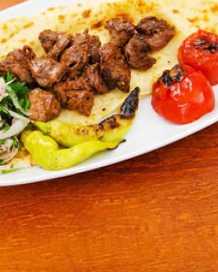 Рецепт шашлыка на лаваше с овощами