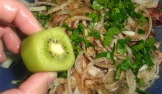 шашлык с киви