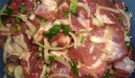 шашлык с киви