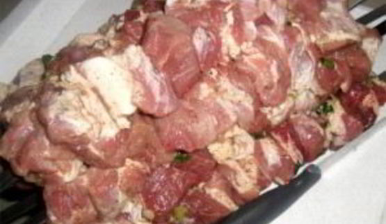 шашлык с киви