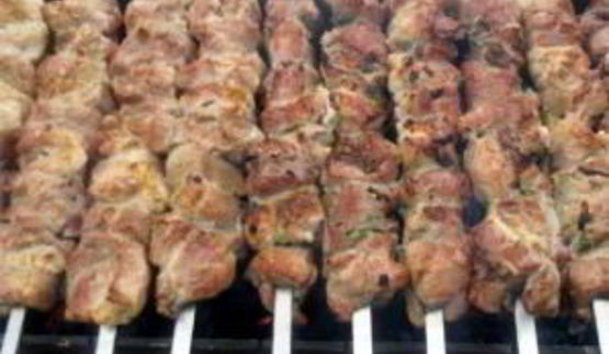 шашлык с киви