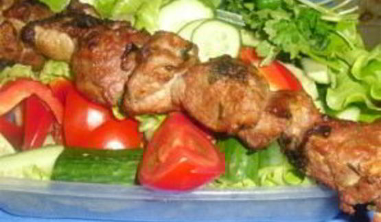 шашлык с киви