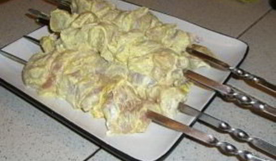 шашлык с лимоном