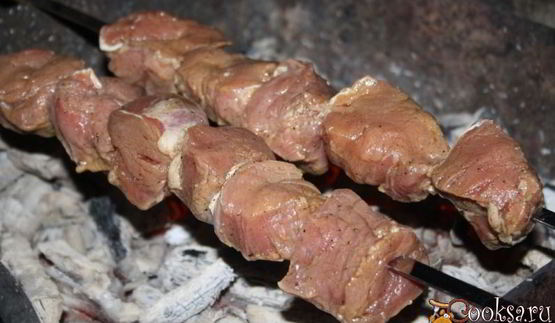 экспресс-шашлык из свиной вырезки без маринования