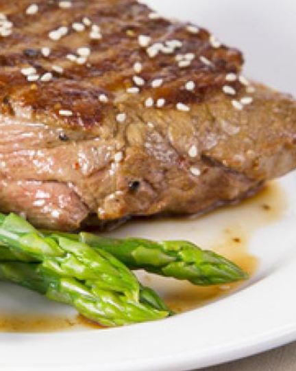 Рецепт стейка со спаржей