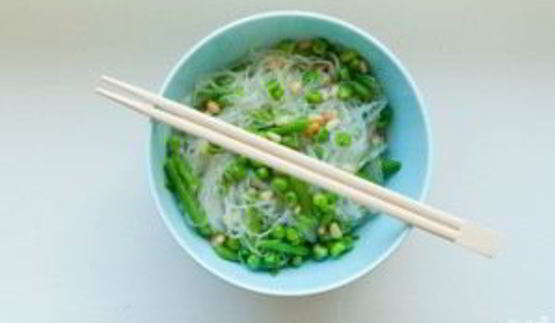 стеклянная лапша с овощами