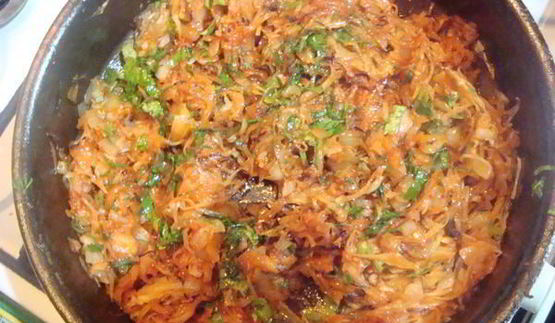 вареники с капустой