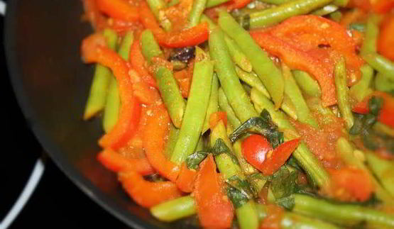 венгерский гарнир и куриное филе с рикоттой