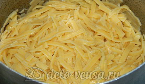 яичная лапша с мясом и овощами