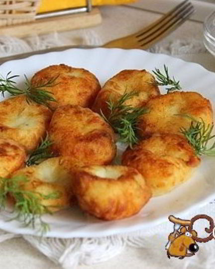 Рецепт жареных картофельно-творожные клецки