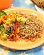 Гречка с овощами