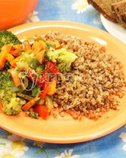 Рецепт гречки с овощами