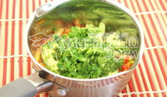 гречка с овощами