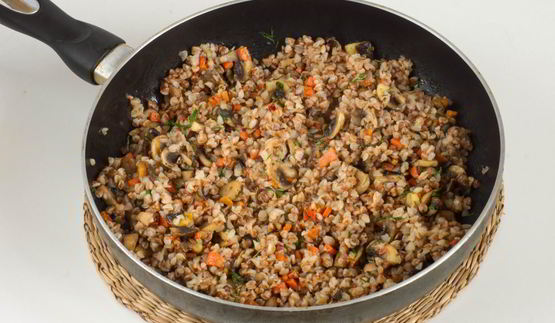 гречка с шампиньонами
