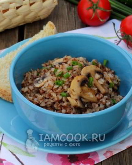 Рецепт гречневой каши с грибами