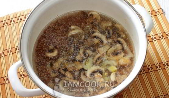 гречневая каша с грибами