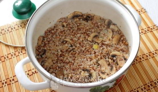 гречневая каша с грибами