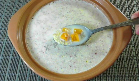 кукурузная каша с тыквой