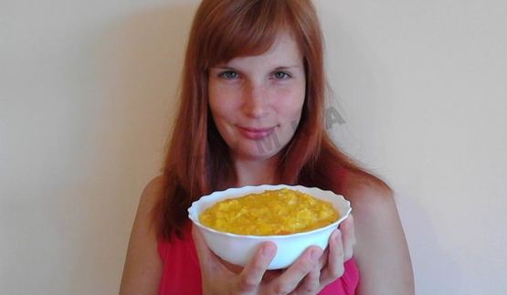 кукурузная каша с тыквой