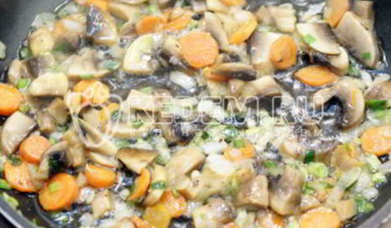 перловка с грибами