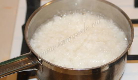 рисовая каша на молоке