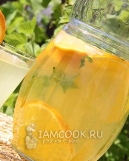 Рецепт апельсинового напитка с мятой