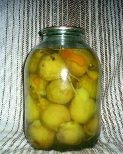 Рецепт груш в сахарном сиропе