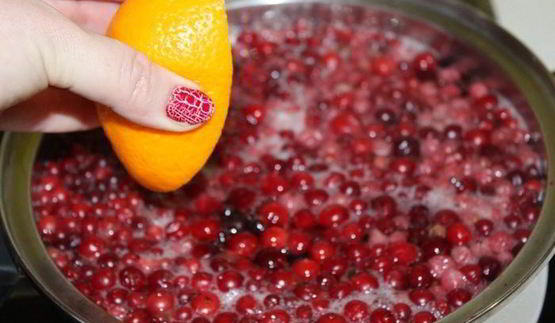 клюквенный согревающий напиток