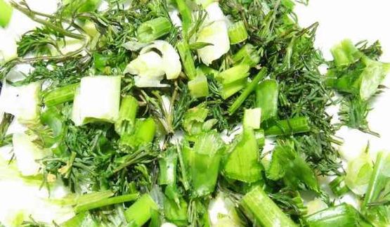 коктейль морской в сметане с зеленью