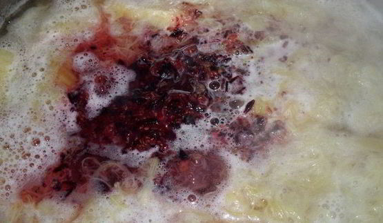 напиток из ревеня и черной смородины