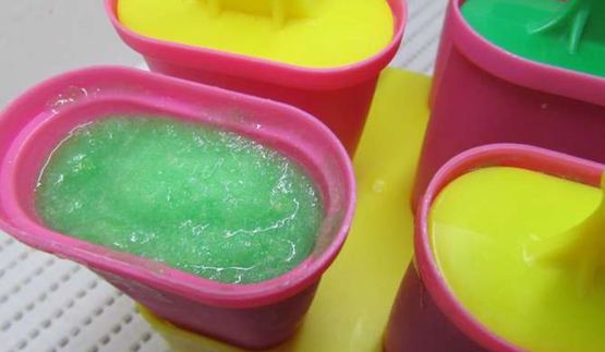 огуречный лед с мятным сиропом