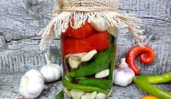 острый перец в кисло-сладком сиропе