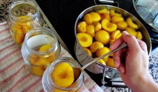 персики в сиропе