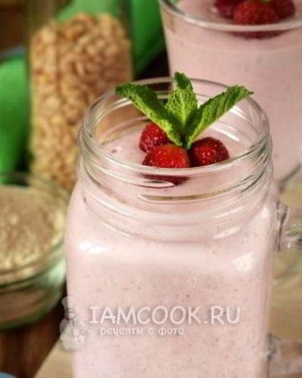 Рецепт протеинового коктейля с творогом и кедровой мукой