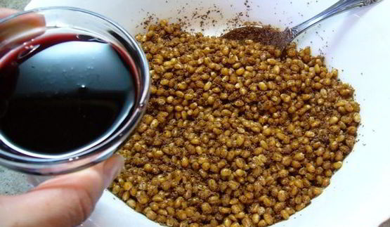 зерна пшеницы в сиропе