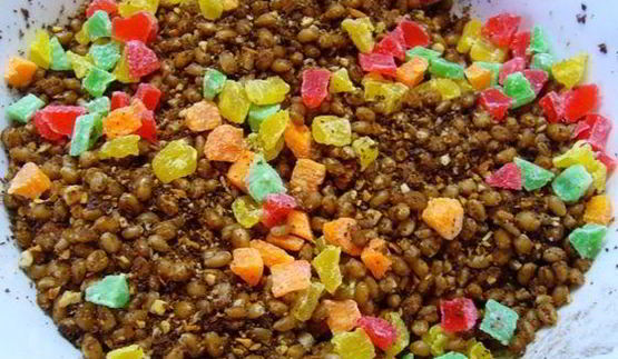 зерна пшеницы в сиропе