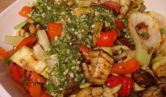 гриль-салат летние овощи