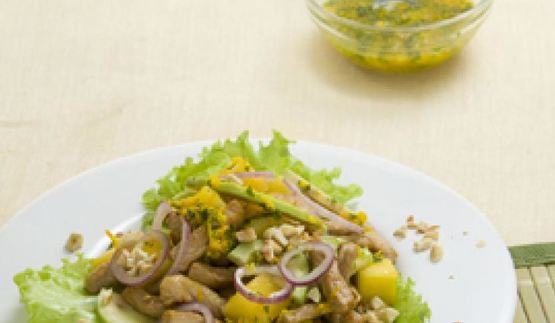 карибский салат со свининой