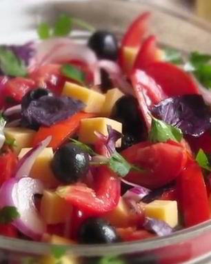 Легкий салат Гармония без майонеза