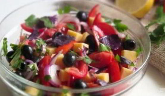 легкий салат гармония без майонеза