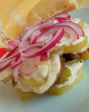 Мужской салат с мясом