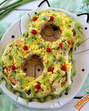 Очень вкусный салат на 8 Марта