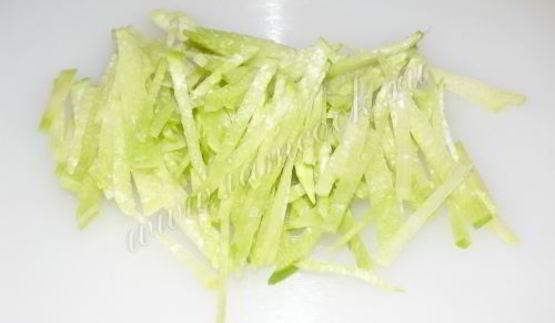 постный салат из зеленой редьки и репы