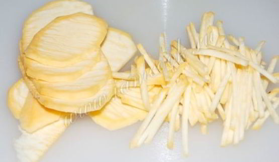 постный салат из зеленой редьки и репы