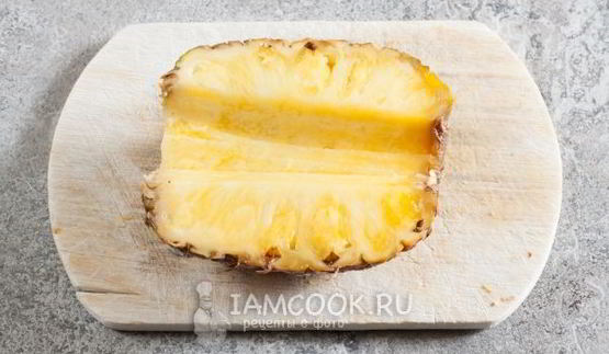 постный салат с ананасом