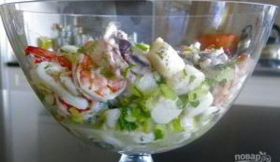 салат дары моря