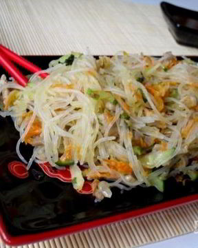 Салат Фунчоза с мясом