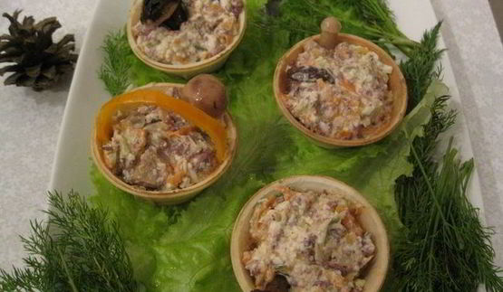 салат грибочки из лесочка