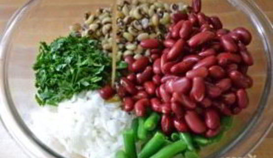 салат из фасоли